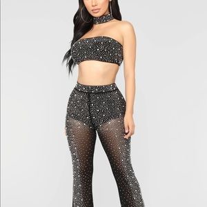 Black Rhinestone Set